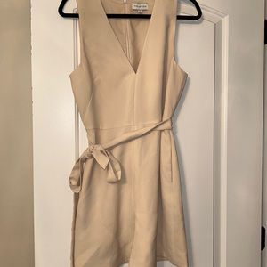 Halston Heritage Cream Jumpsuit